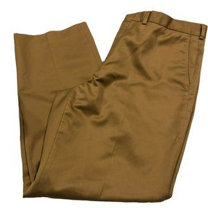 Men's Lands End Traditional Fit Dress Pants Sz 38 Khaki